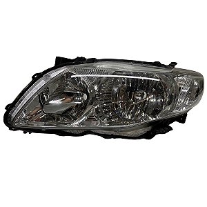 Farol Esquerdo Toyota Corolla 2009 10 2011 Cromado Original