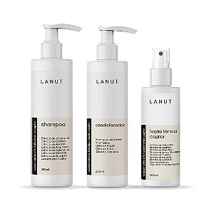 Kit para Crescimento, Fortalecimento, Hidratação e Anti-Frizz - Cabelo Firme