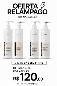 2 KITS - 2 SHAMPOOS E 2 CONDICIONADORES - CABELO FIRME