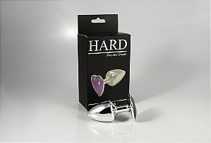 Plug 135gr Coração Cromado Com Detalhe em Strass