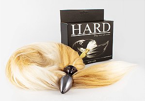 Plug Íntimo 100gr P Ônix com Rabo - Pelucia Importada