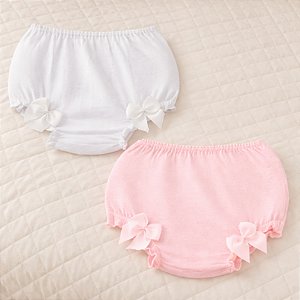 Calcinha Infantil Perninha com Laço
