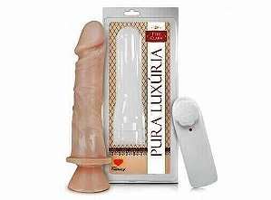 Prótese Realística com ventosa e vibro 18cm x 4,4cm (00460)