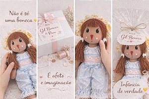 Boneca de pano Flora