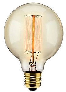 Lampada elgin filamento carbono g95 40w 127v 2000k
