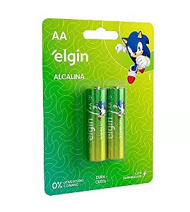 Pilha AA Alcalina Elgin C/ 2 Unidades