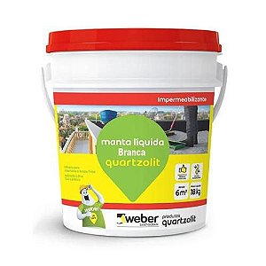 Manta QUARTZOLIT liquida branca - gl 18kg