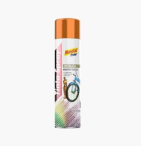 Tinta spray metálico cobre 400ml mundial prime