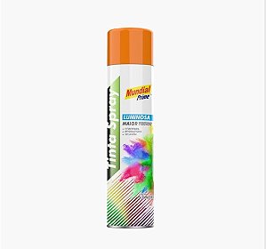 Tinta spray luminoso laranja 400ml mundial prime