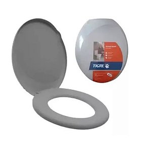 Assento sanitário plena tigre cinza