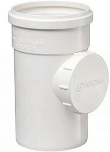 Tee krona de inspecao esgoto 100 x 75mm