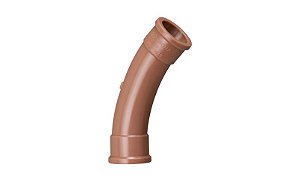Curva krona longa marrom 45º x 25mm