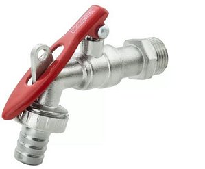 Torneira esfera thompson 3/4" cadeado