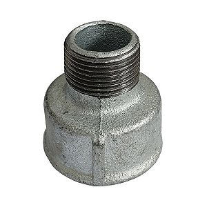 Luva de redução m/f galvanizado 1-1/2 x 1"