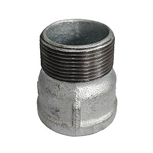 Luva galvanizado macho/femea 1-1/2"