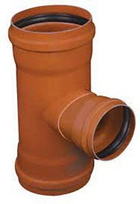 Adaptador pvc ponta coletor esgoto x bolsa cerâmico ocre sanetil