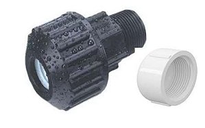 Adaptador pp pead capeado 63 pn10 polierg