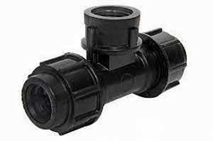 Tee derivação pp pead broca pn10 3/4 x 20mm polierg