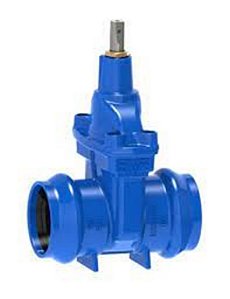 Valvula de gaveta cabeçote emborrachada com flanges 50mm avk
