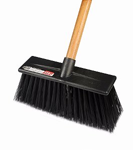 Vassoura gari Max robusto economico 28cm X 80MM com cabo 1,4m