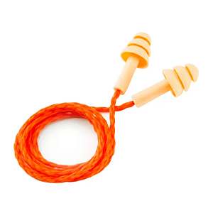 Protetor auditivo 3M de silicone com cordão de poliester HB004680573