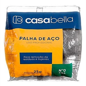 Palha de aço Casabella fina N°0 uso profissional