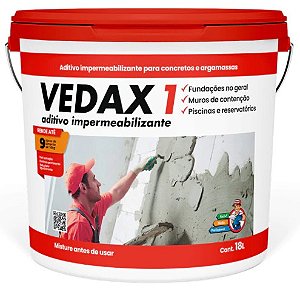 Aditivo impermeabilizante Vedax 1 Balde 18L BD
