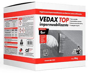 Argamassa polimerica Vedax Top 1000 18kg CX