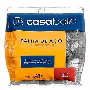 Palha de aço Casabella media N°1 uso profissional