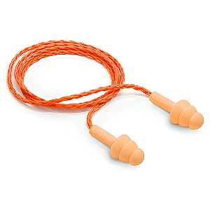 Protetor auditivo 3M de silicone com cordão sintetico