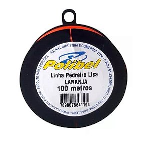 Linha Pedreiro 1 Fio Laranja Polibel 100m - Cof