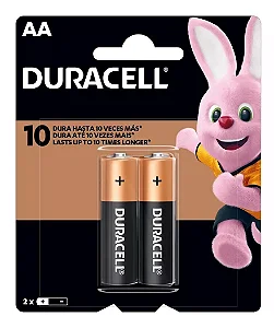 Pilha aa alcalina DURACELL blister c/2