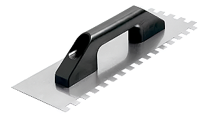 Desempenadeira Cortag 38cm dentada 12x12mm cabo plástico