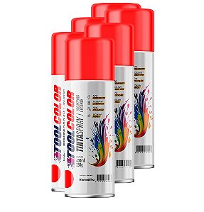 Tinta spray 400ML Toolcolor ug vermelho Fardo C/ 06 Un