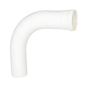 Curva plastilit 90° branca esgoto longa 100mm