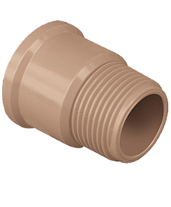 Adaptador akato marrom soldável curto 25mm x 3/4"