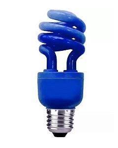 Lamp. Comp. Espi.20wx127 cor azul golden