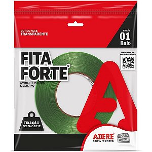 FITA DUPLA FACE MASSA ACRILICA TRANSP. ADERE XT050 09MMX20M