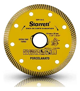 Disco De Corte Diamantado P/porcelanato 110 X 20MM categoria STARRETT