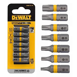 Jogo torx DeWALT peças maxfit 1"
