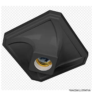 Plafonier Quad. Gde Preto E-27 17cm ANNLUX