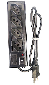 Filtro De Linha Pto ANNLUX 04 TOM 10A CABO 03 MT