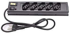 Filtro De Linha Pto ANNLUX 05 TOM 10A CABO 03 MT