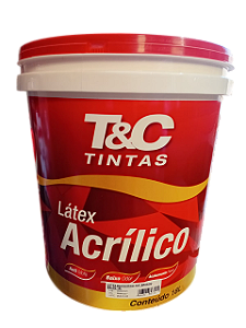 LATEX ECONOMICO T&C BRANCO BALDE 18L - MEGA TINTAS