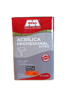 TINTA ACRILICA PROFISSIONAL BRANCO LATA 18L - MEGA TINTAS