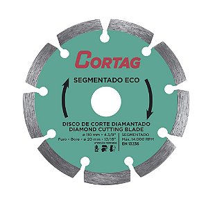 Disco Diamantado Segmentado CORTAG 110 mm