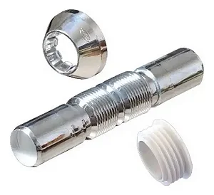 Tubo de Ligacao Flexivel com Espude - Cromado Saco Plastico - Censi