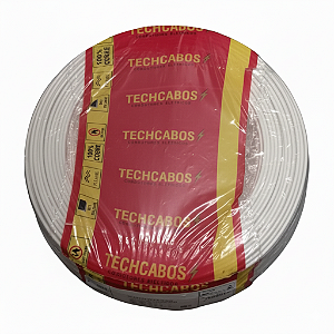 Cabo paralelo  TECHCABOS  2x2,5mm BRANCO