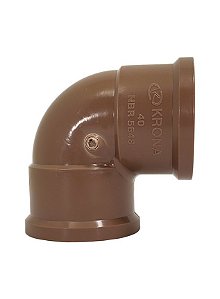 COTOVELO KRONA 90º MARROM LL 40MM COF