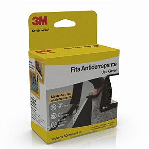 Fita seguranca antiderrapante 3M preta 50mmx5m Safety Walk H0001912452